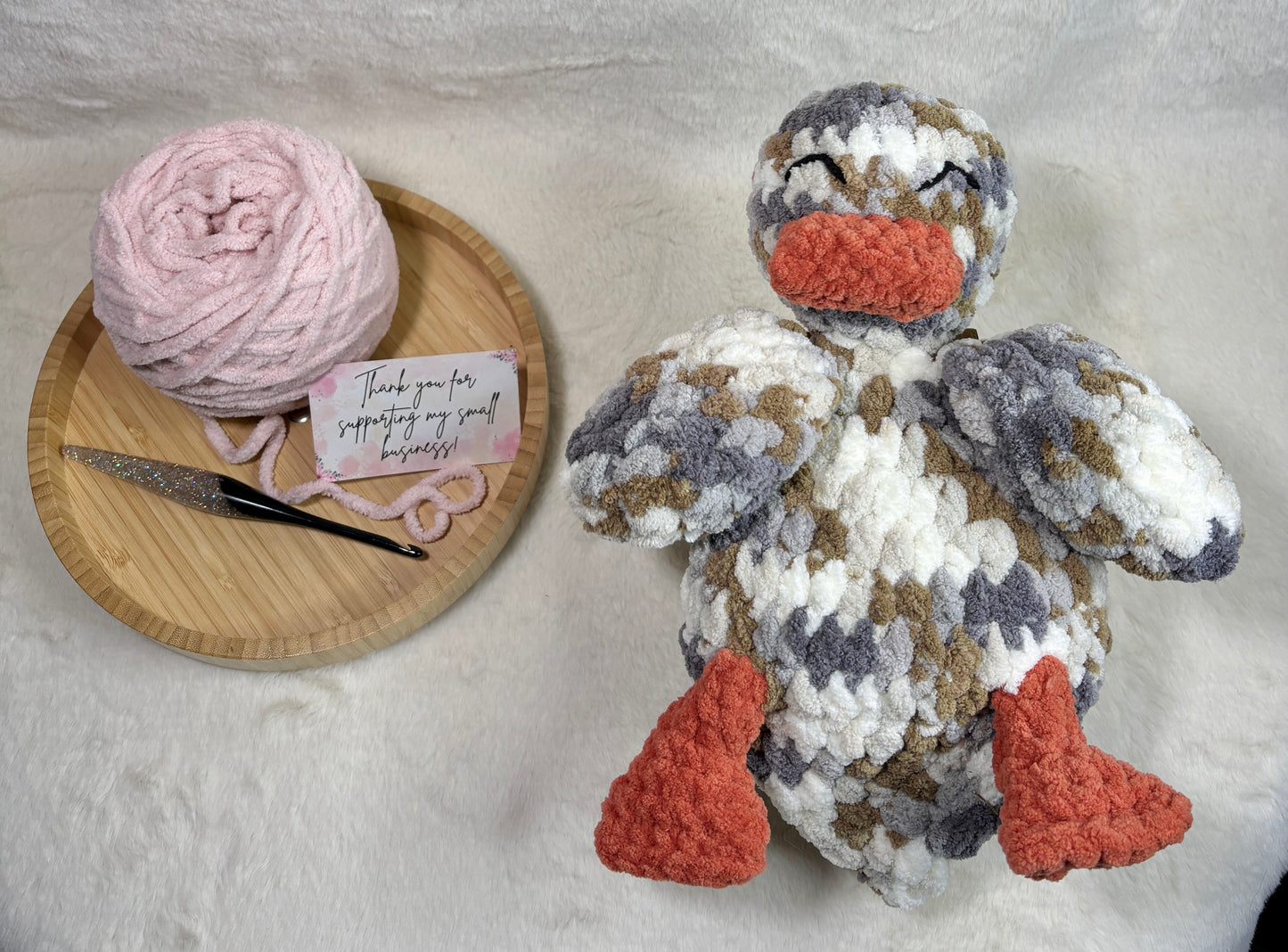 Crochet Duck Snuggler