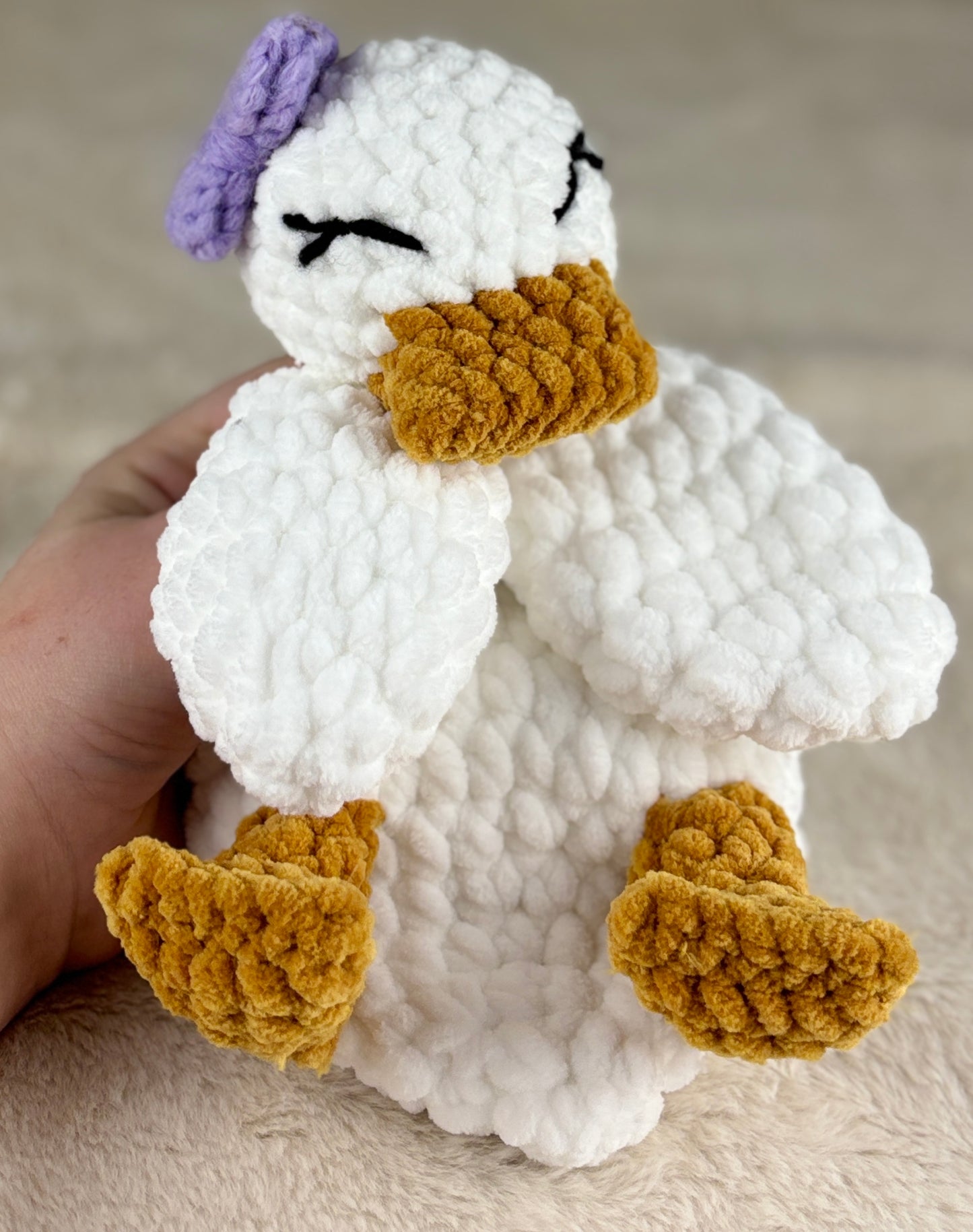 Crochet Duck Snuggler