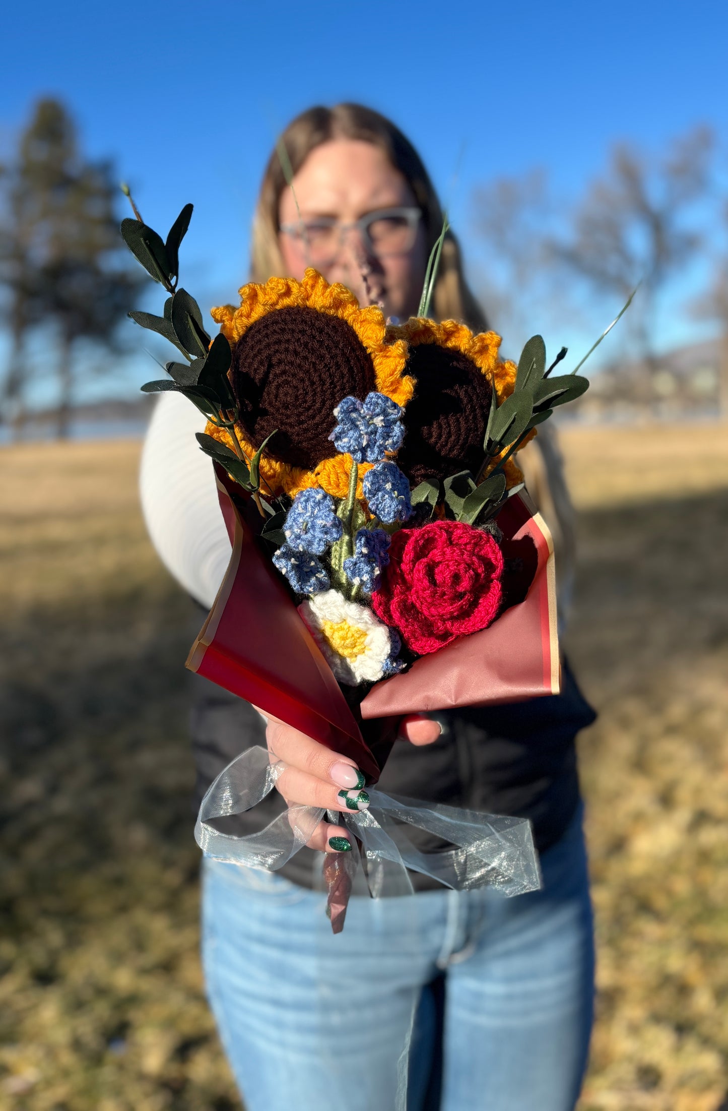 Endless Sunshine Crochet Bouquet
