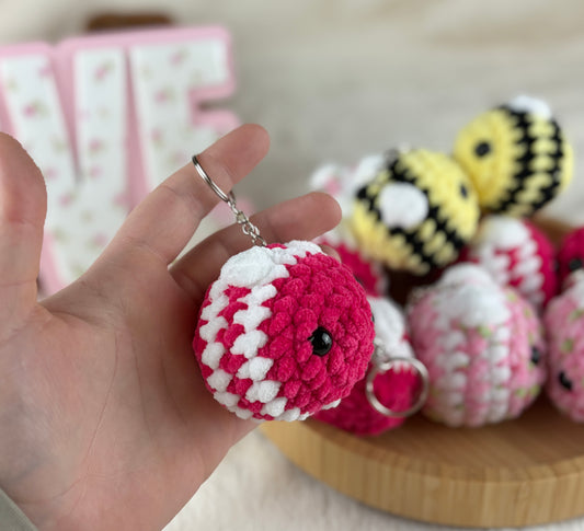 Magnetic Bee Keychain Pair